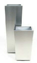 Tall metal plant containers