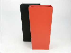 Tall tapered square synthetic planter